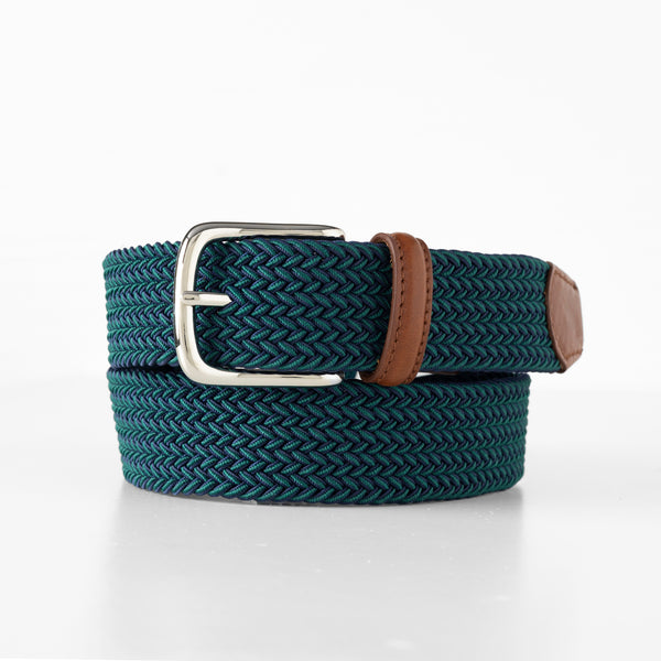 Two-Tone Stretch Braid Belt