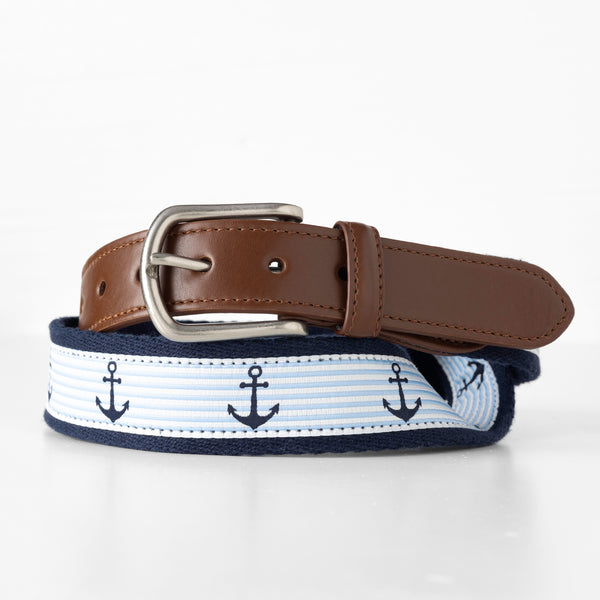 Tapered Anchor Ribbon Overlay Belt