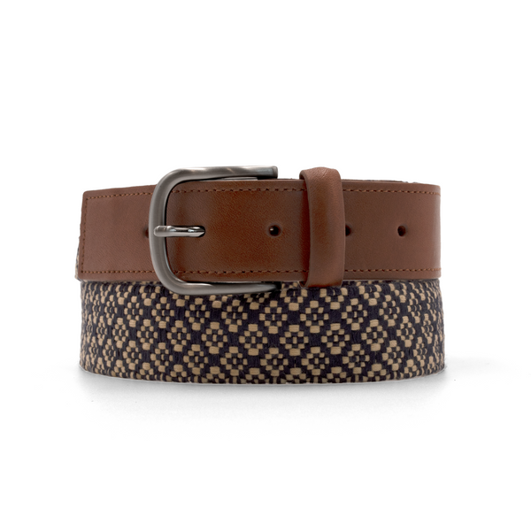 Woven Mosaic Web Belt