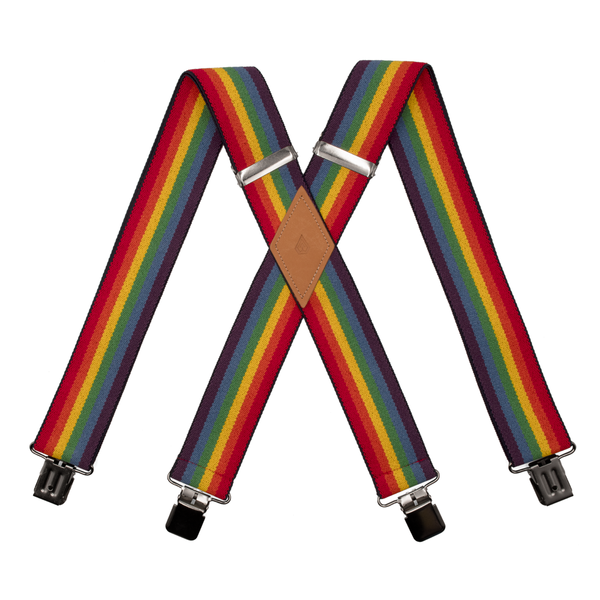 Rainbow Stripe Suspender