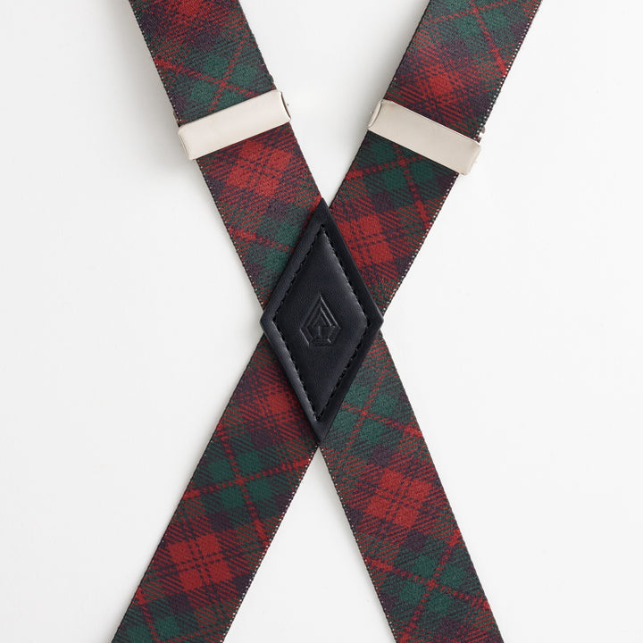 Holiday Plaid Suspenders